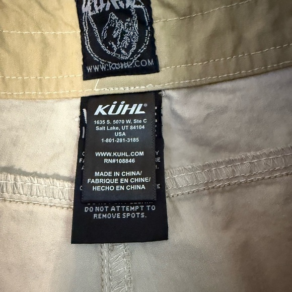 KUHL Revolvr Lean Men’s Tan hiking casual tan pants size 40x32 - Picture 3 of 9